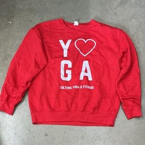 Red Yoga Sweatshirt
